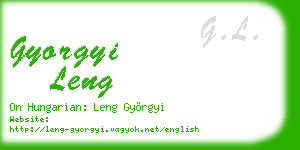 gyorgyi leng business card
